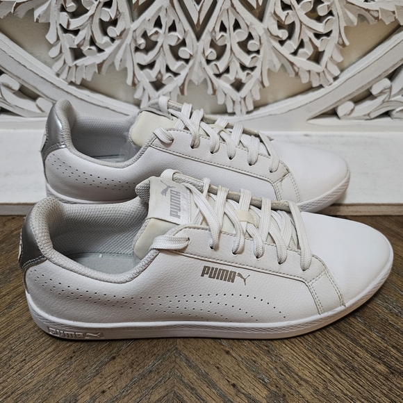 Puma White Sneakers womans size 10 - Picture 6 of 8